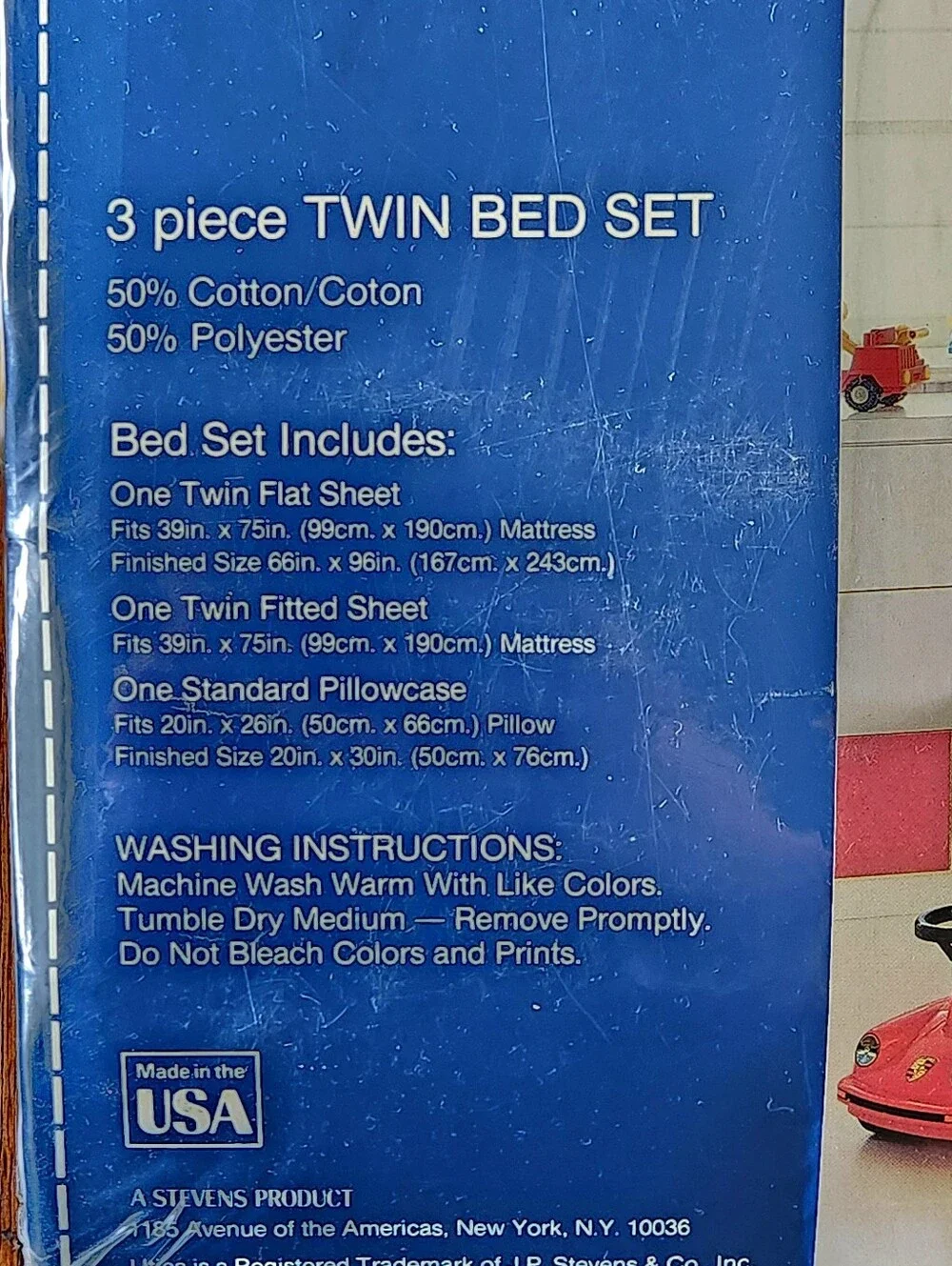 Vintage 1986 OshKosh B’Gosh Utica Things That Go Twin Sheet Set NOS